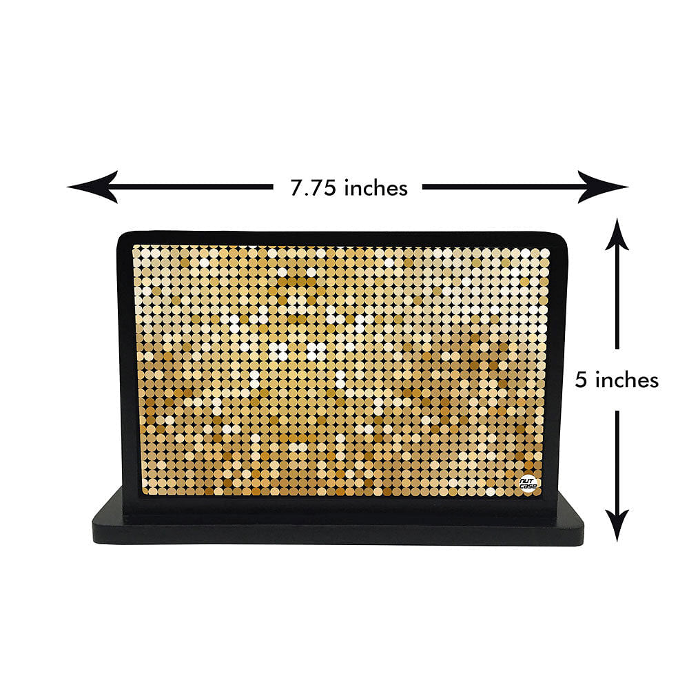 Tissue Holder Paper Napkin Stand - Mix Golden Dots Nutcase