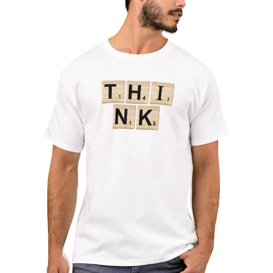 Nutcase Designer Round Neck Men's T-Shirt Wrinkle-Free Poly Cotton Tees - Think Nutcase