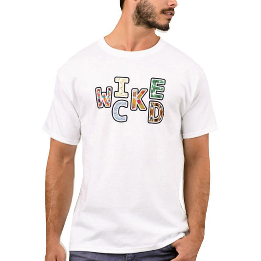 Nutcase Designer Round Neck Men's T-Shirt Wrinkle-Free Poly Cotton Tees - Wicked Nutcase