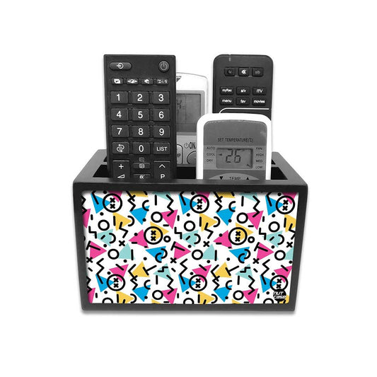 TV Remote Control Caddy For TV / AC Remotes -  Colorful Elements Nutcase