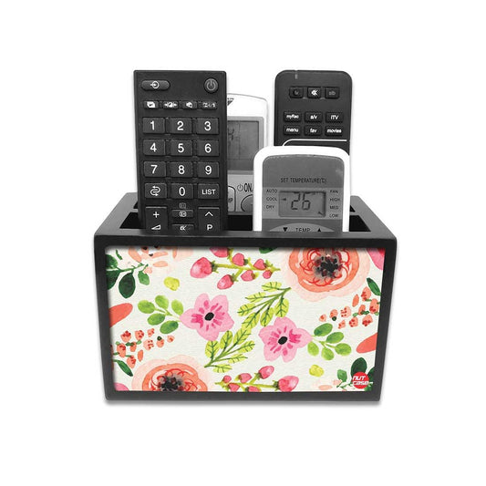 Designer Floral Remote Control Stand For TV / AC Remotes -  Baby Flowers Nutcase
