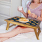 Foldable Bed Table for Home Breakfast Tables Reading Desk - Cute Cat Nutcase