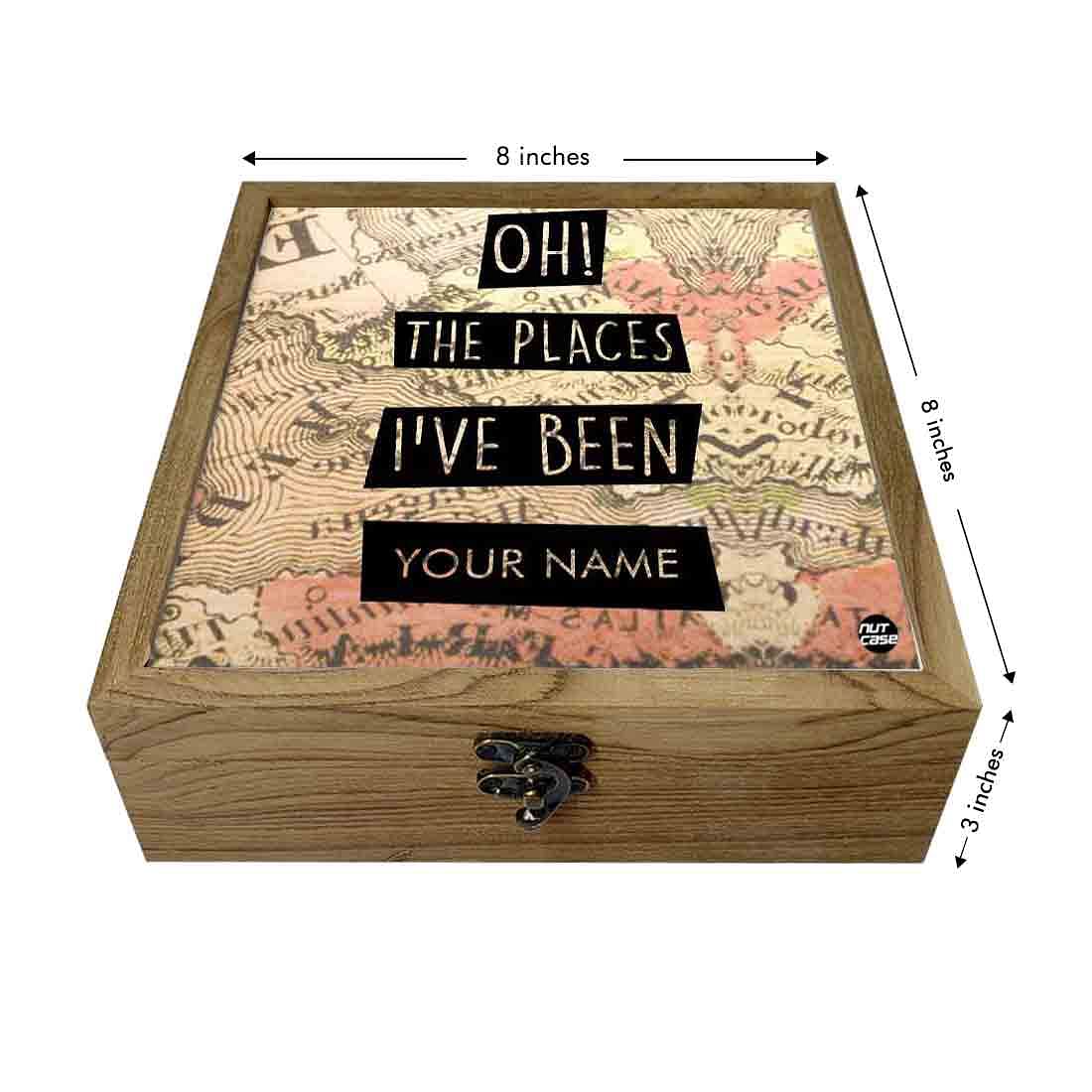 Personalized Travel Gifts For Men - Vintage Map Places Nutcase