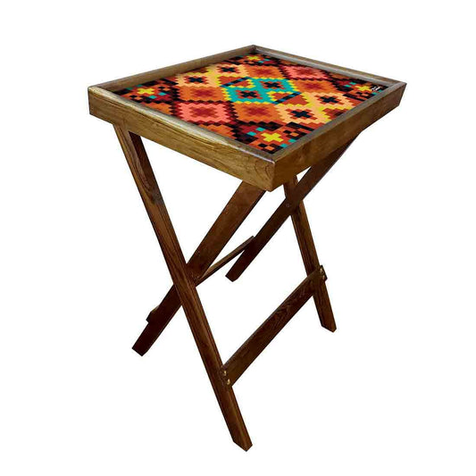 Folding Living Room Table for Snacks Serving Tables - Diamonds Nutcase