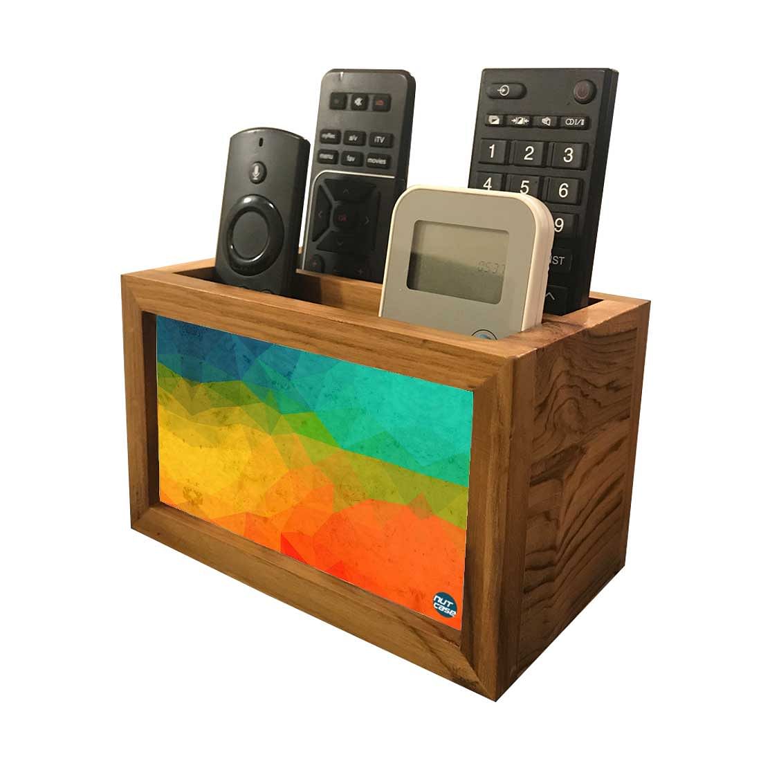 Remote Control Stand Holder Organizer For TV / AC Remotes - Yellow Colored Nutcase