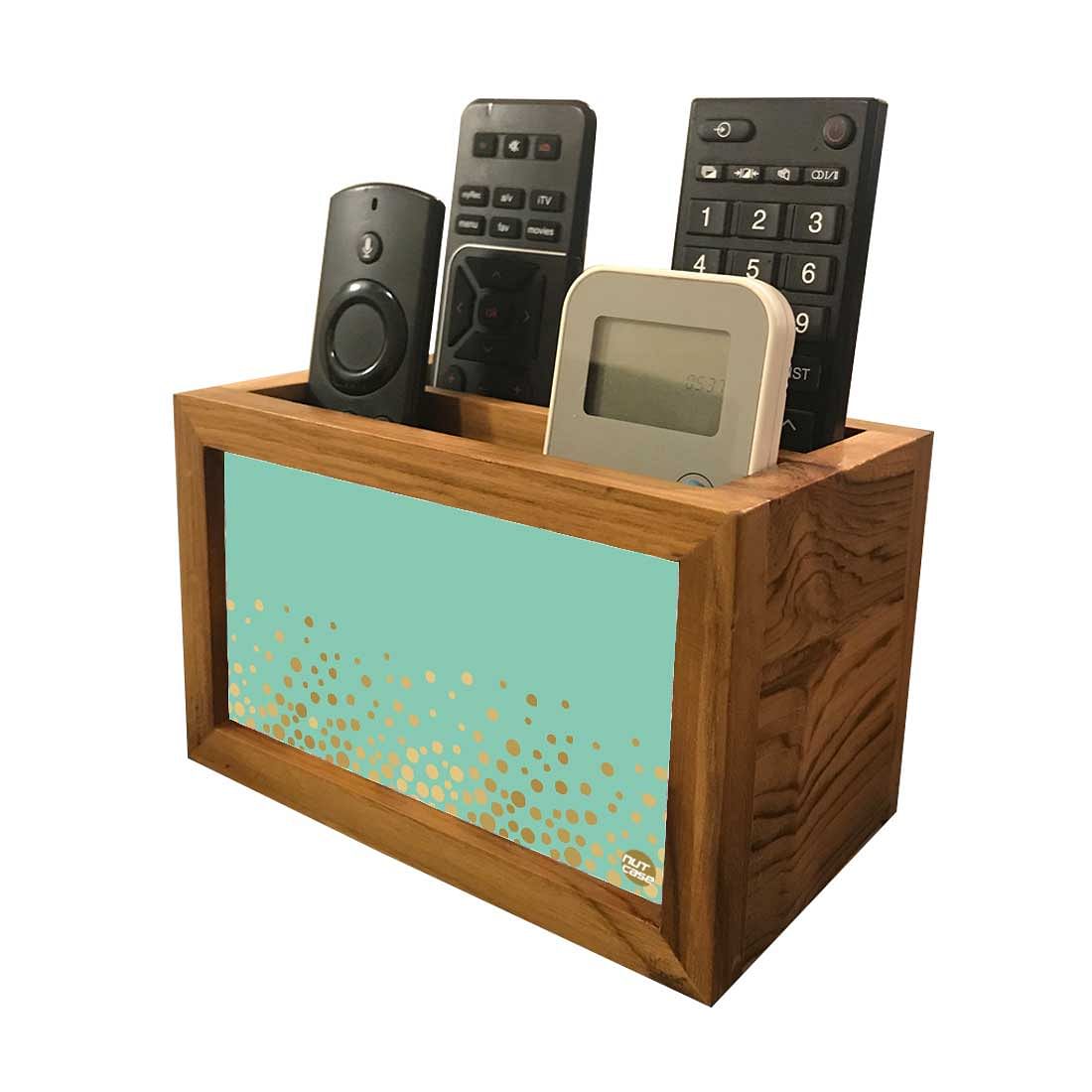 Designer Tv Remote Control Stand For TV / AC Remotes - Polka Dots Nutcase