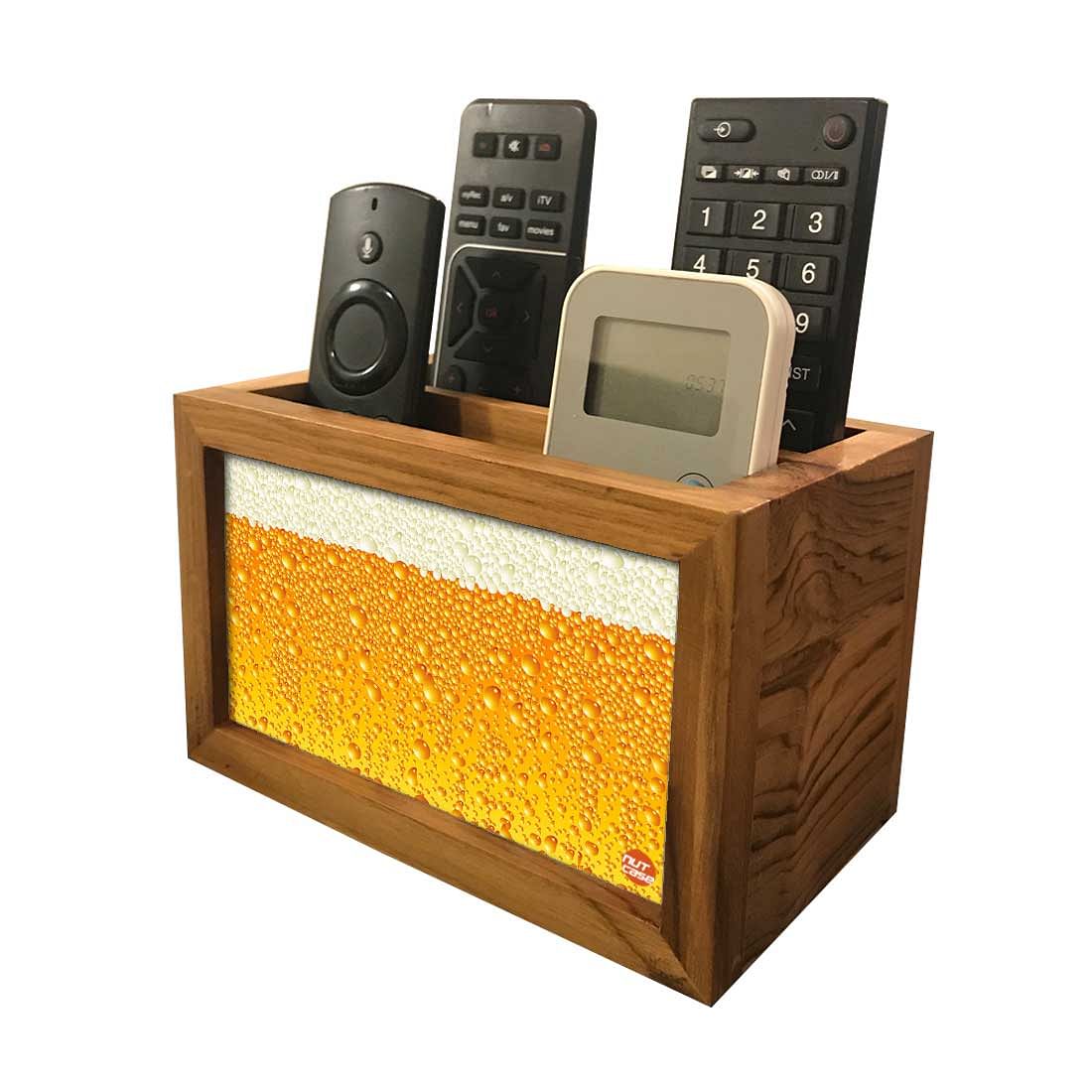 Trendy Remote Control Holder Organizer For TV / AC Remotes -  Beer Nutcase