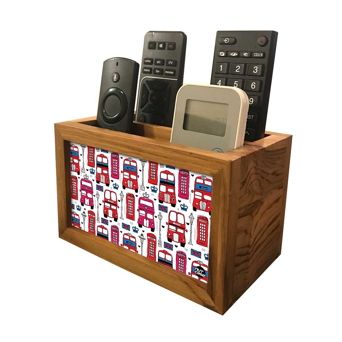 Beautiful Remote Control Holder Organizer For TV / AC Remotes - London Travel Nutcase