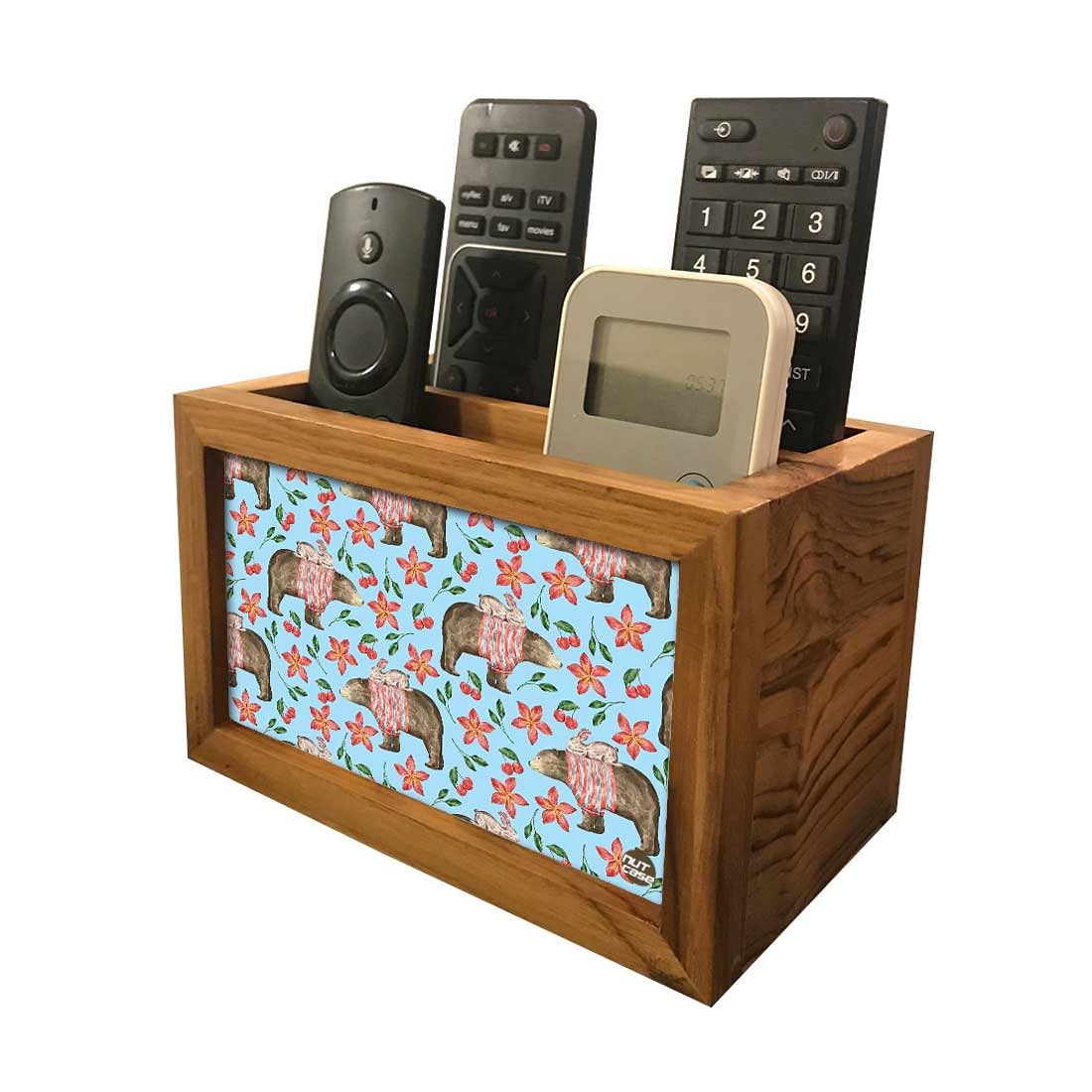 Organizer For TV AC Remotes - Panda & Rabbit Nutcase