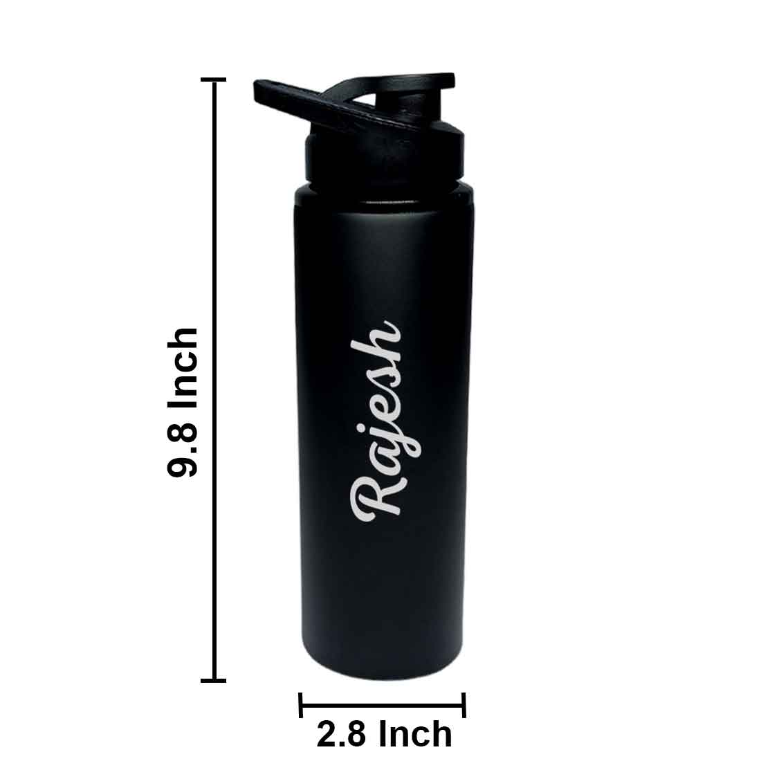 Personalised Cute Sipper Water Bottle With Name for Fridge and Sports Bottle