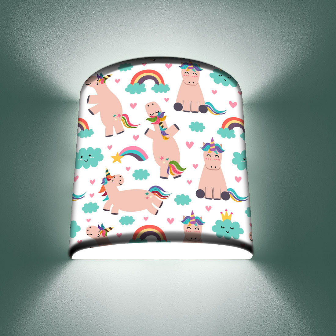 Unicorn Bedside Wall Lamp for Kids Room Nutcase