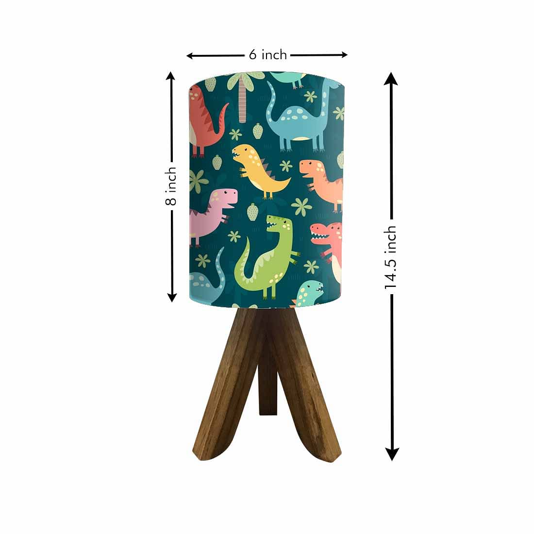 Wooden Table Lamps for living room - Dinosaur Nutcase