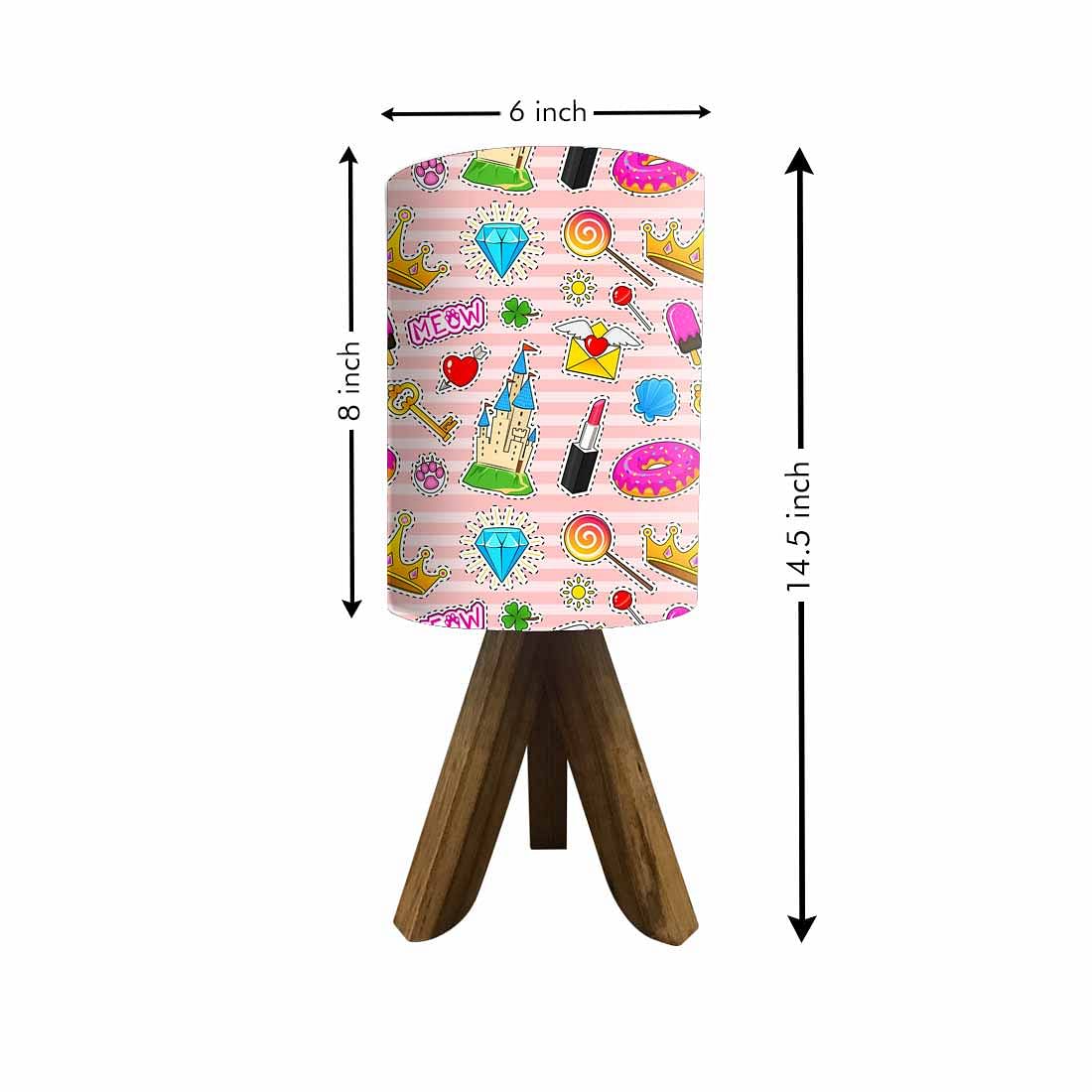 Wooden Lantern Table Lamp For Bedroom - Meow Nutcase