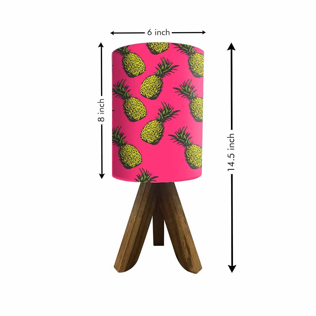 Wooden Table Lights For Bedroom - Yellow Pineapples Nutcase