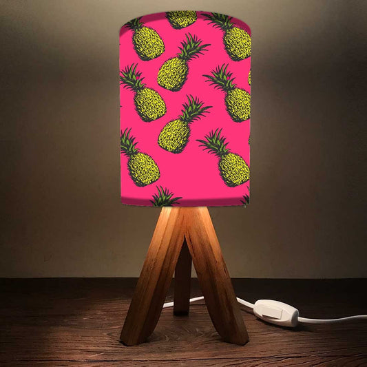 Wooden Table Lights For Bedroom - Yellow Pineapples Nutcase