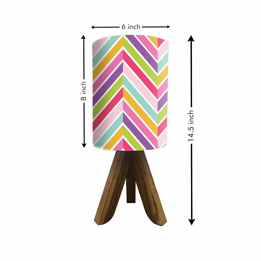 Led Lamp Wood For Bedroom - Cross Lines Nutcase