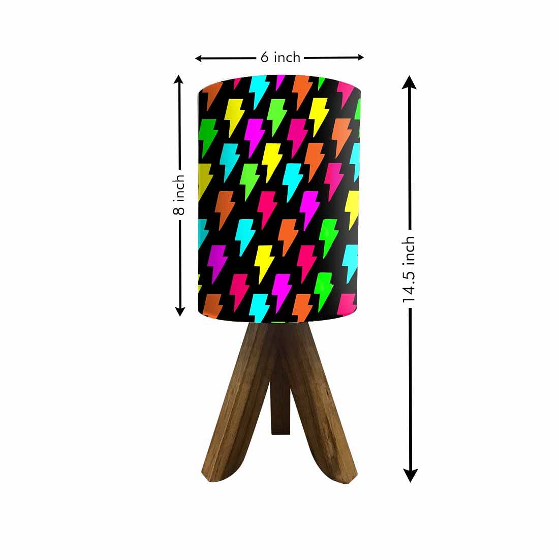 Natural Wood Table Lamp For Bedroom - Flashes Nutcase