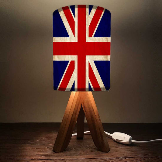 Table Wood Lamp For Bedroom - Flag Nutcase