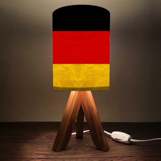 Wood Desk Light For Bedroom - Flag of Germony Nutcase