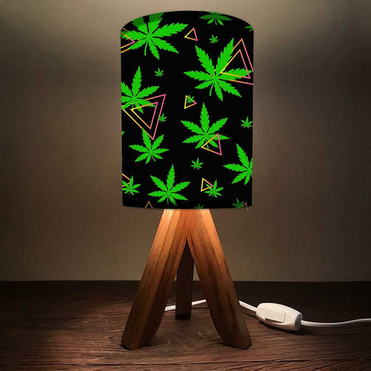Wooden Reading Lamp For Bedroom - Happy High Leaves Nutcase