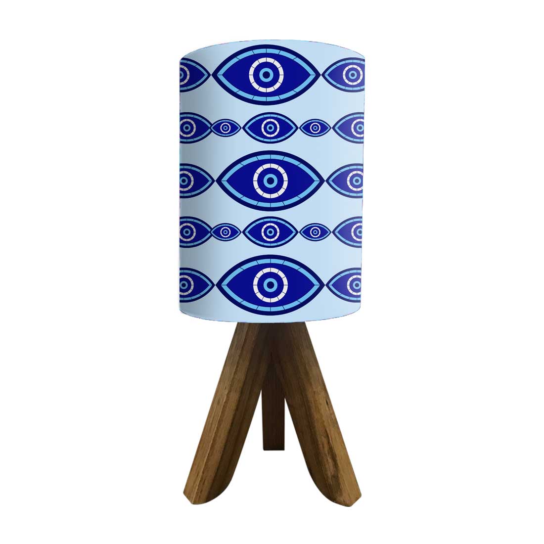 Designer Mini Tripod Table Lamp for Kids Bedroom Study - Evil Eye Protector Nutcase