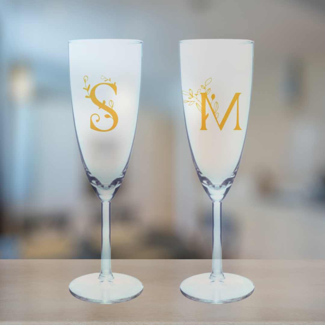 Buy Custom Champagne Flute Glass Personalized Mimosa glasses