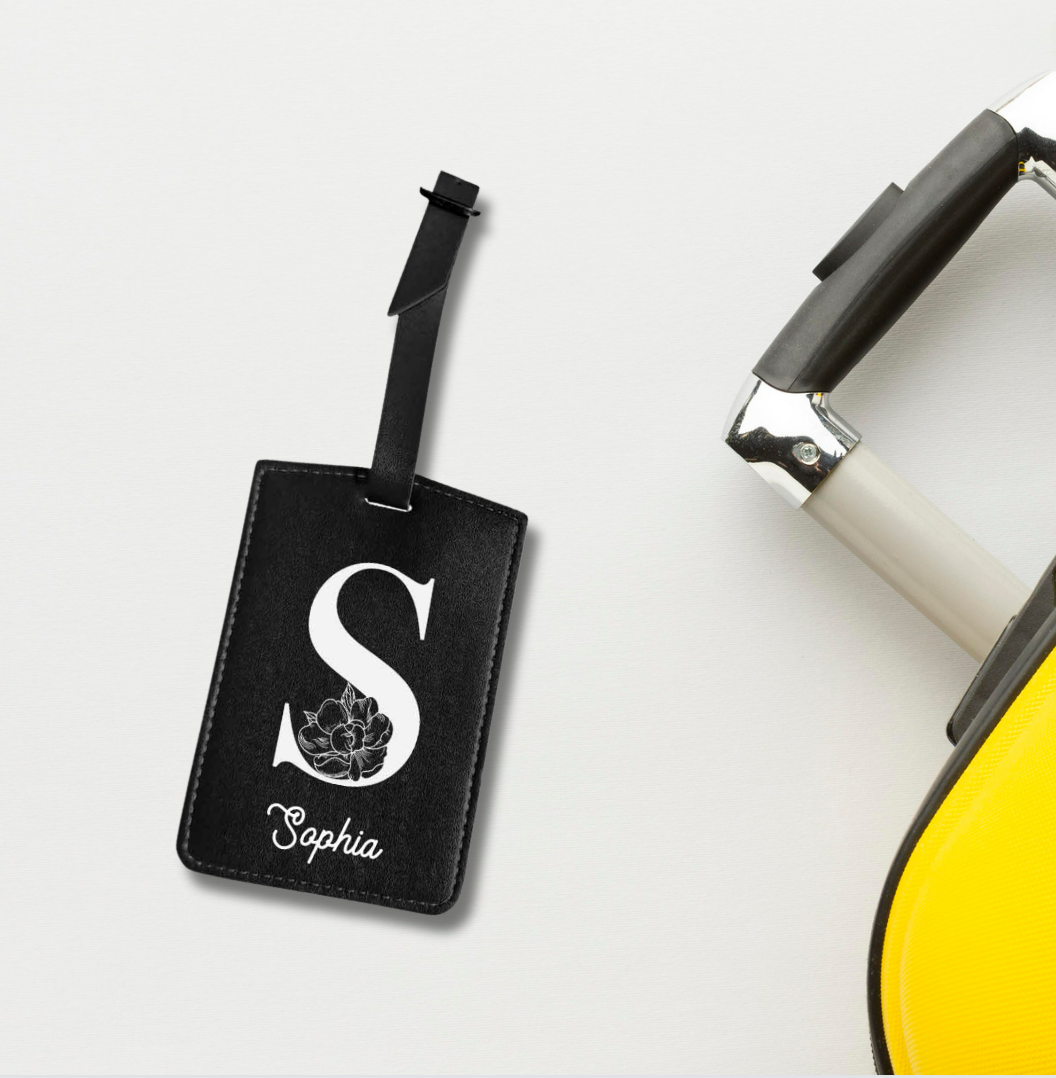 Personalized PU Leather Luggage Tags