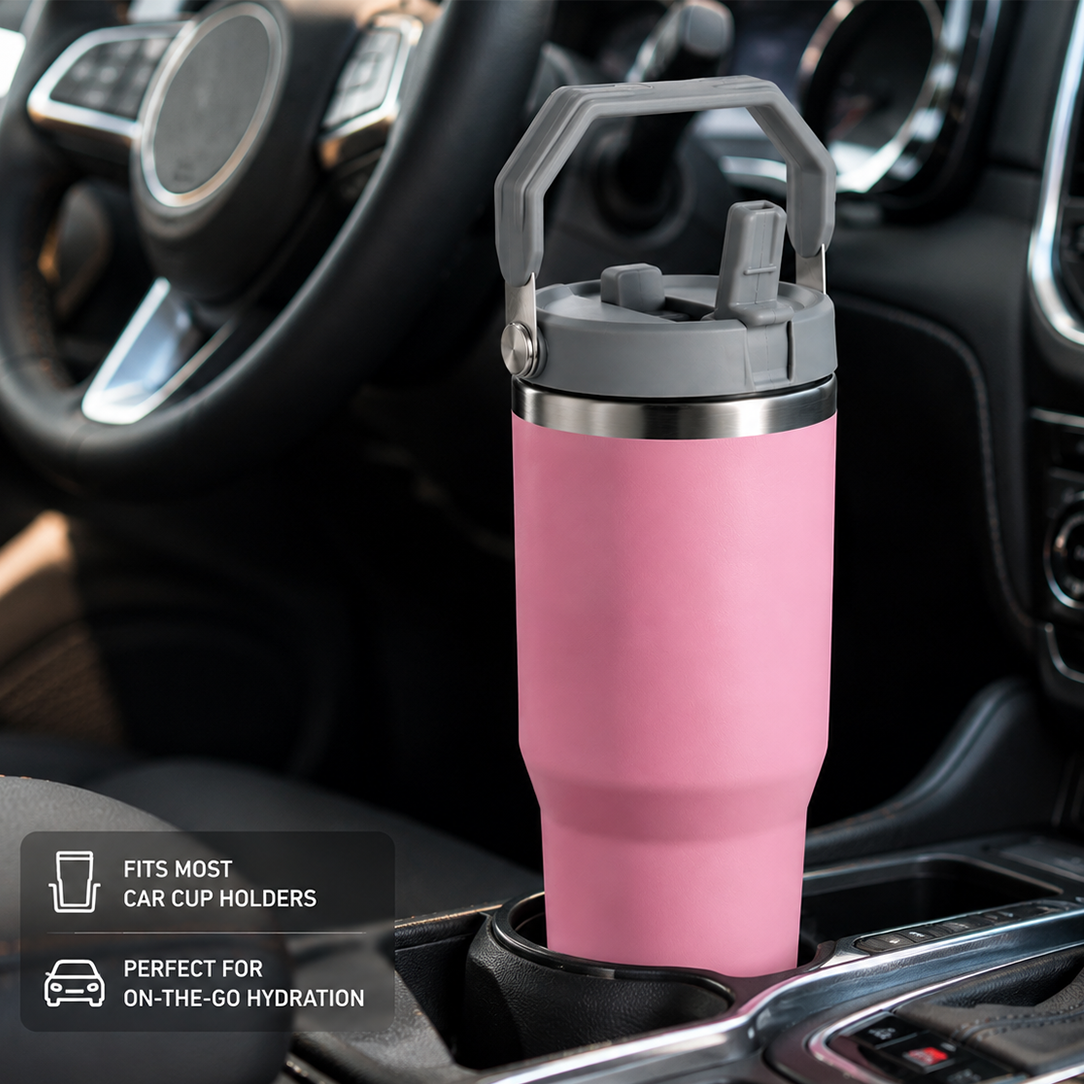 Nutcase Customized Tumbler with Names 900ml - BPA-free Insulated Sipper Bottle