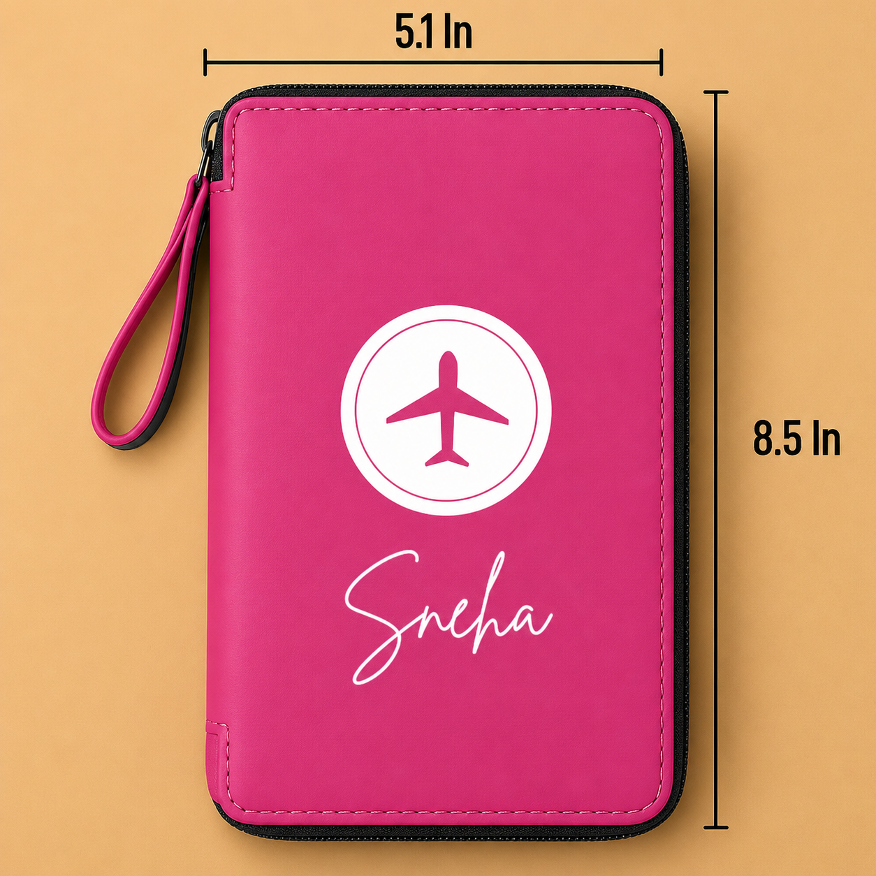 Custom Passport Wallet Travel Organizer with Luggage Tag