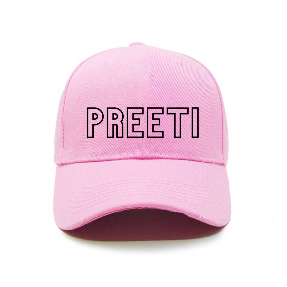 Pink Caps for Women Ladies - Initials