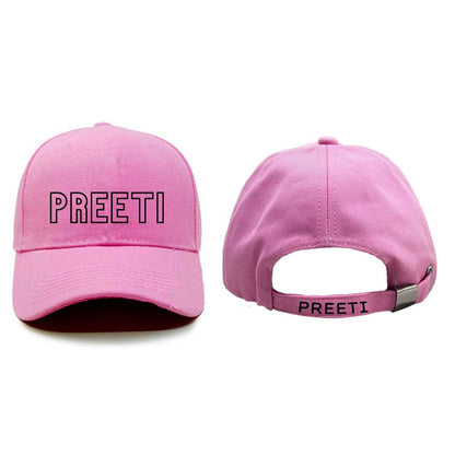 Pink Caps for Women Ladies - Initials