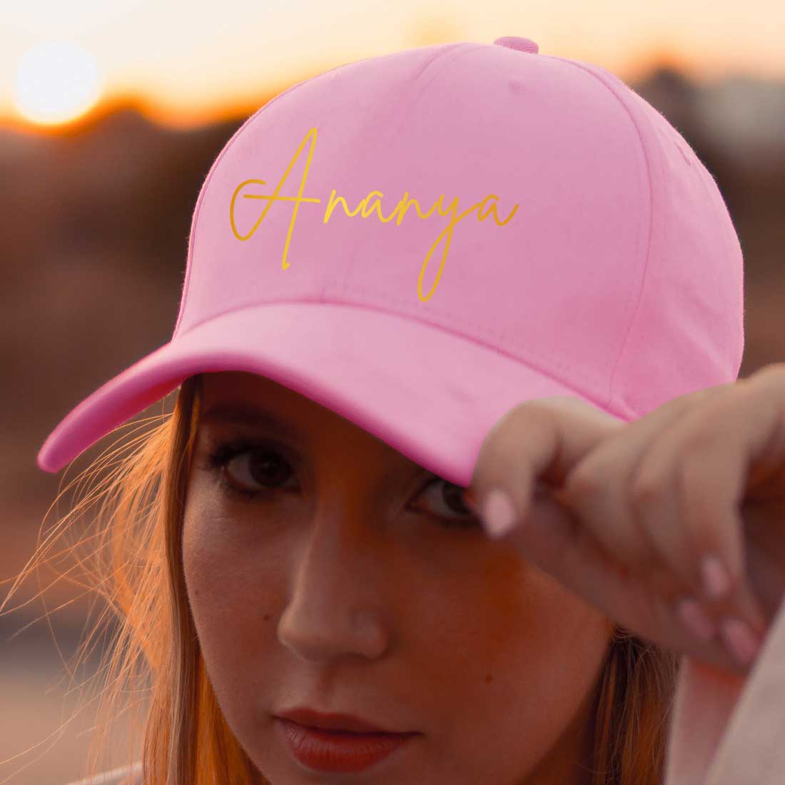 Cute Cap for Women - Pink