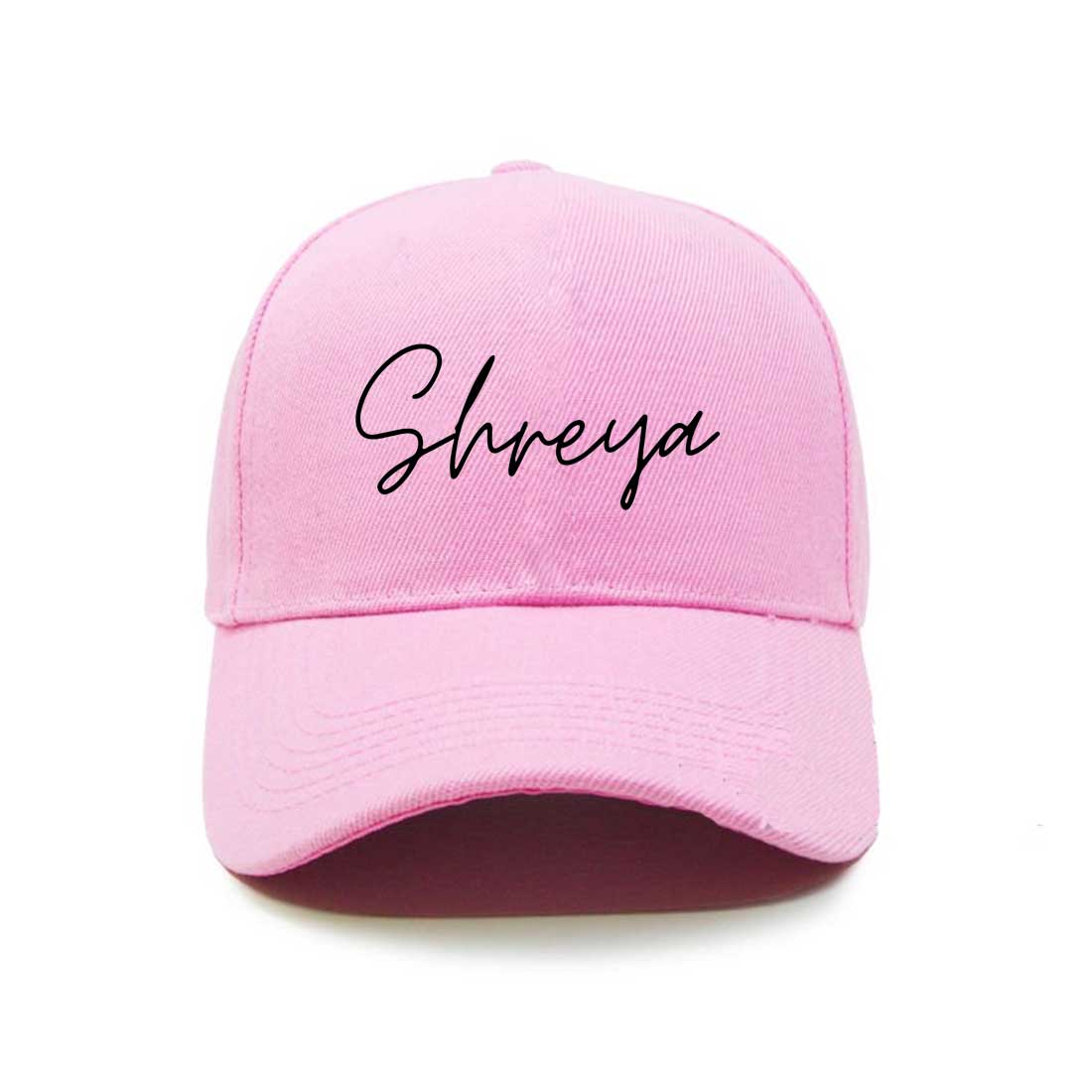 Custom Caps with Name for Ladies - Pink