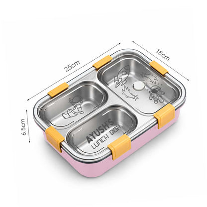 Customized Stainless Steel Childrens Lunch Box Insulated Tiffin Box