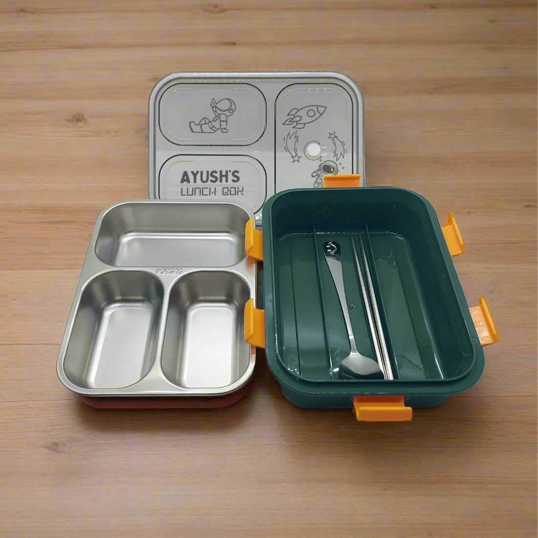 Customized Stainless Steel Childrens Lunch Box Insulated Tiffin Box