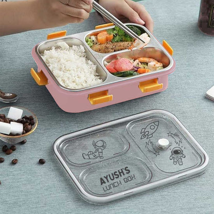 Customized Stainless Steel Childrens Lunch Box Insulated Tiffin Box