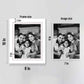 White Photo Frames for Wall Custom Memories Picture Frame  8x10 Inch (Set of 9)