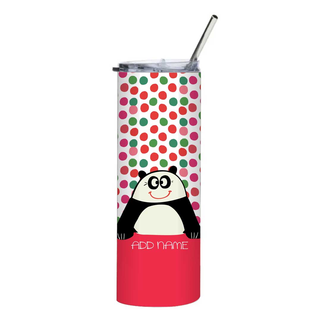 Nutcase Insulated Coffee Cup with Lid and Metal Straw - Customized Travel Mug 600ml