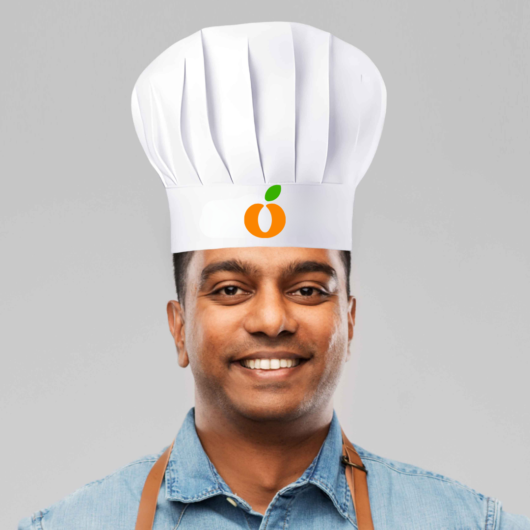 Custom Logo Chef Hat - White Chef Toque with Logo