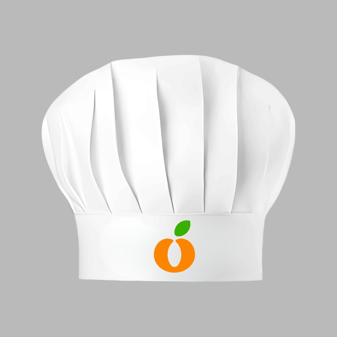 Custom Logo Chef Hat - White Chef Toque with Logo