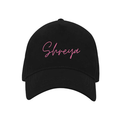 Personalized Cap for Women - Black Caps with Name