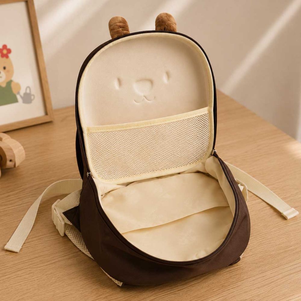 Custom Kindergarten Bag with 3D Bunny Ears | Water-Resistant Preschool Backpack with Name