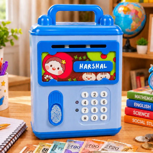 Custom ATM Piggy Bank for Kids with Music & Name Personalization | Birthday Gift & Return Gift