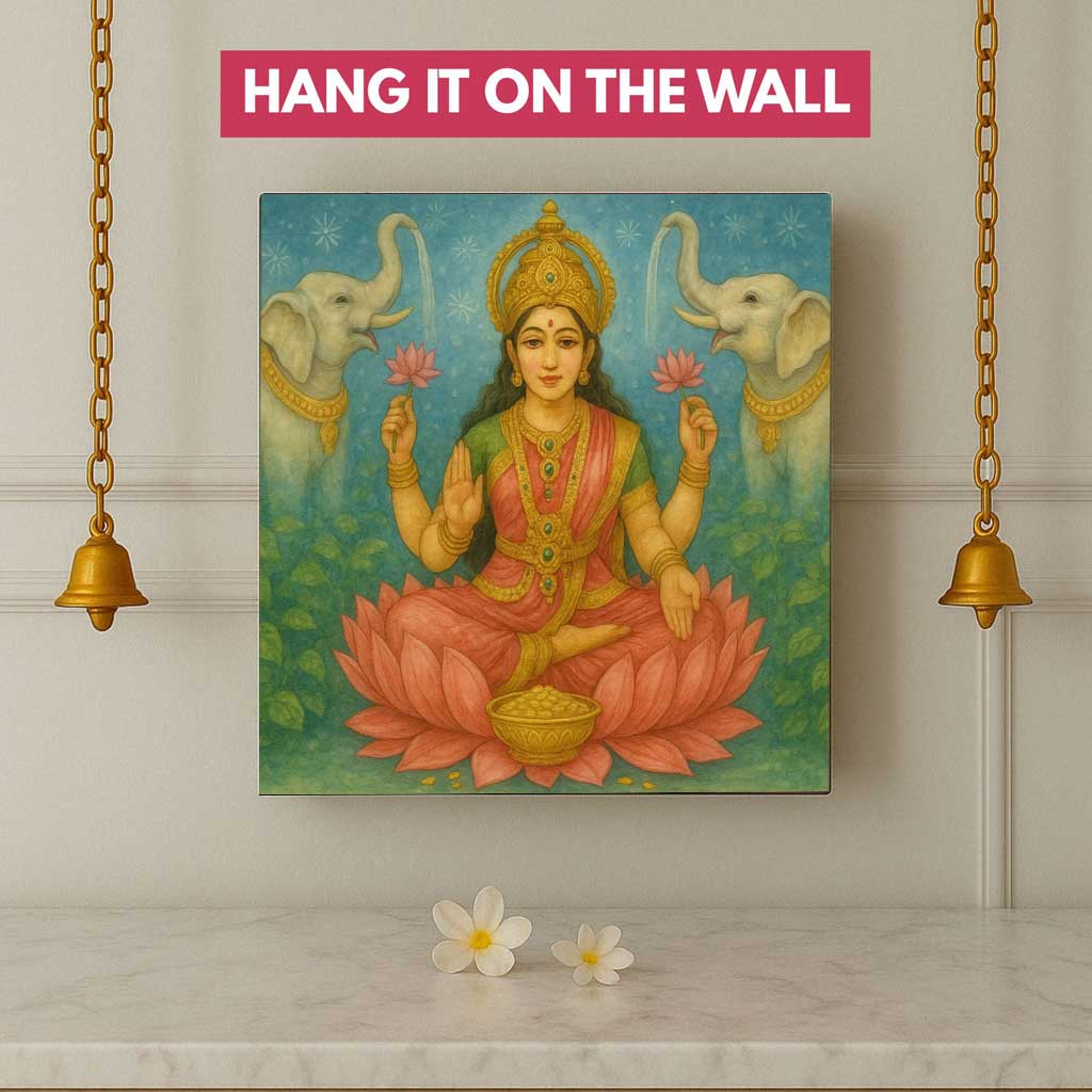 Laxmi Lamp – Divine Goddess Light for Home Temple, Table or Wall Décor