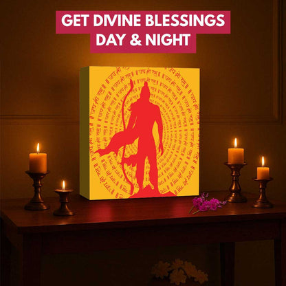 Jai Shree Ram Light Night Wall Lamp for Home Temple & Pooja Room Décor