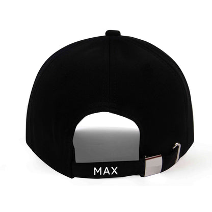 Nutcase Black Color Cap - Personalized with Name Black Caps - Golf