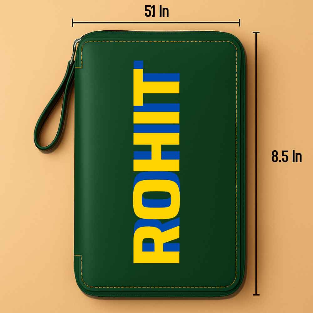 Customized Passport Case with Card Slots Faux Leather Travel Wallet & Luggage Tag Set