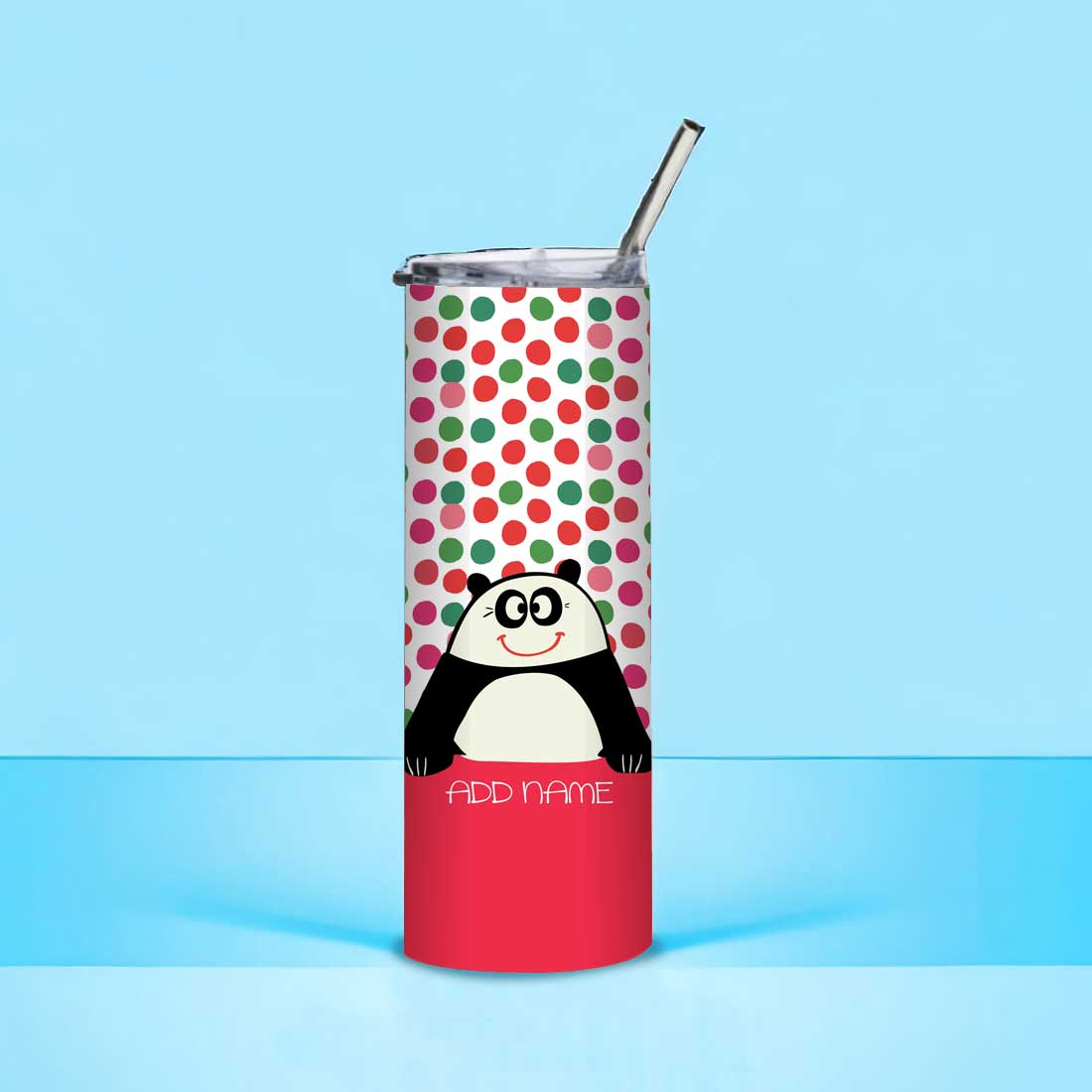 Nutcase Insulated Coffee Cup with Lid and Metal Straw - Customized Travel Mug 600ml