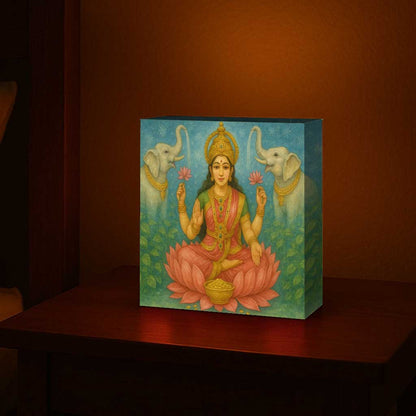 Laxmi Lamp – Divine Goddess Light for Home Temple, Table or Wall Décor