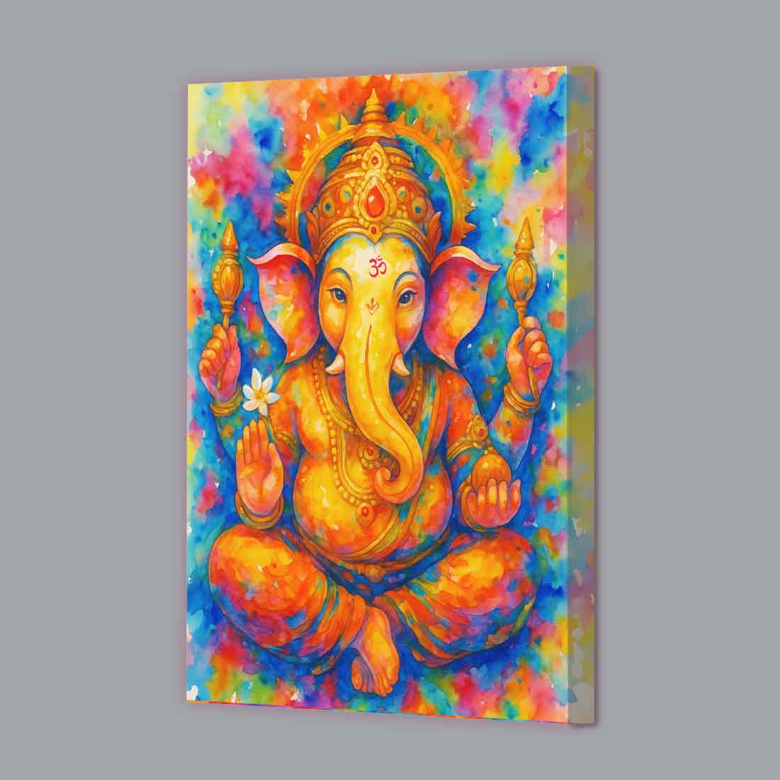 Ganesh ji Photo Frame with Glowing LED Backlight, HD Print– Ideal for Home Temple, Décor, or Gifting